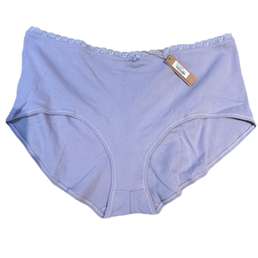 Skims Size 4X Lavender Lace Pointelle Boyshort NWT Purple Panty Boy Short